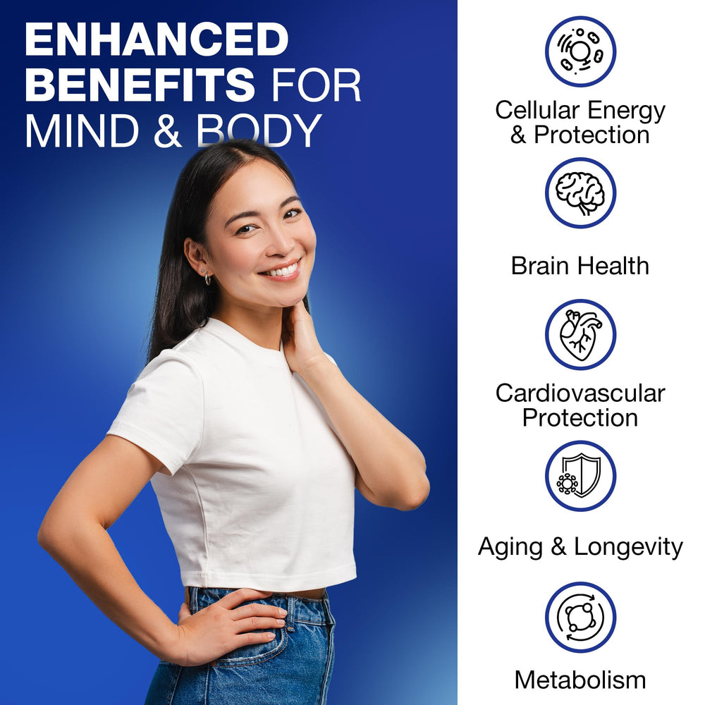 Diagram or list of ingredients for NAD+ Resveratrol supplement