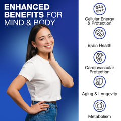 Diagram or list of ingredients for NAD+ Resveratrol supplement