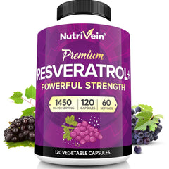 Nutrivein Resveratrol 1450mg 120 caps hero image