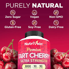 Premium vegan tart cherry extract packaging