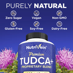 Illustration showing TUDCA bile salts capsules
