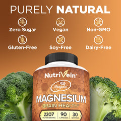 Vegan and GMO-free quality badges for Nutrivein product