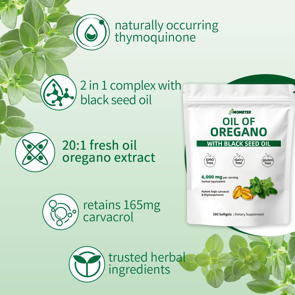 Oregano oil extract softgels with coconut oil base for easy absorption