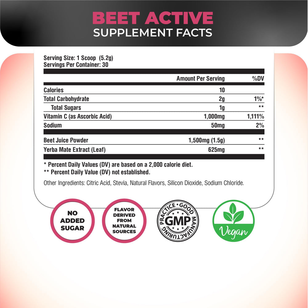 Nutrology Beet Active shaker glass ready for a mixed pre-workout drink.