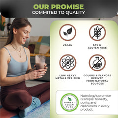 Powder being stirred into a smoothie