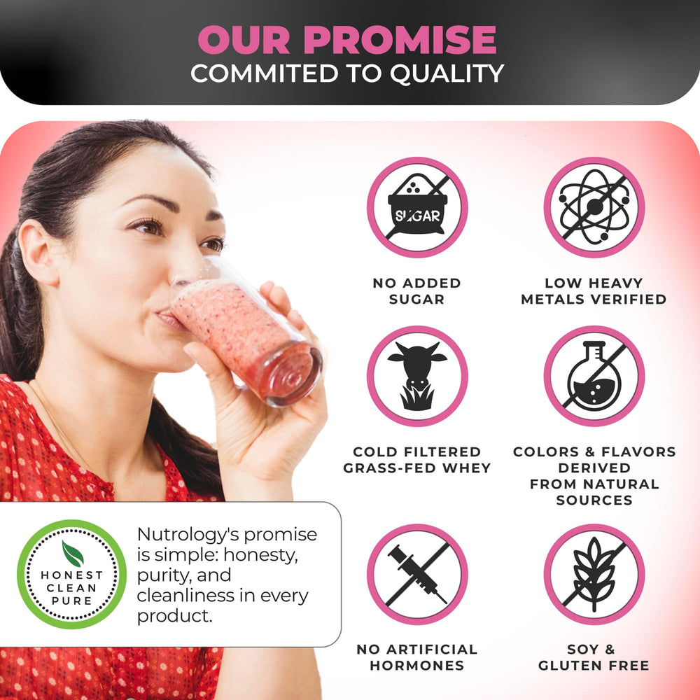 Nutrology TRIPACT greens and superfoods close-up showcases spirulina and maca for overall wellness.