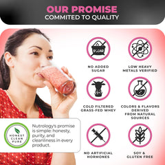 Nutrology TRIPACT greens and superfoods close-up showcases spirulina and maca for overall wellness.