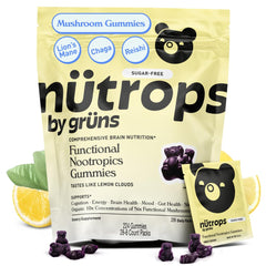Nutrops Sugar-Free Lions Mane Gummies bottle with label