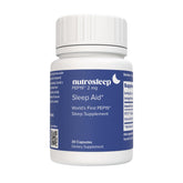 Nutrosleep PEP19 sleep aid bottle with sleep-themed graphic