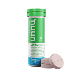 Open Nuun Vitamins Blueberry Pomegranate 12-tab tube