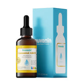 Front view of Nuvamin Lemon Liposomal Vitamin A & D3 Drops bottle