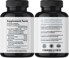 Leaky gut support and gut lining assistance illustration