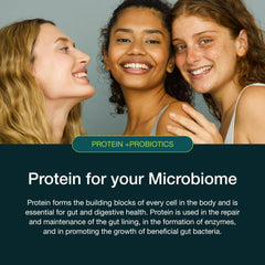 Graphic highlighting gut health benefits of probiotics