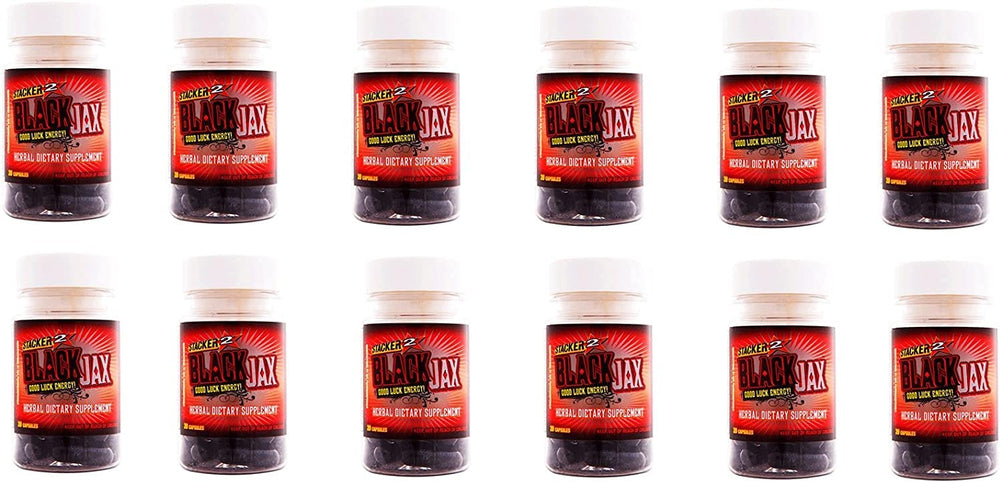 NVE Black Jax Stacker 2 Case with 12 bottles for daytime energy and focus.