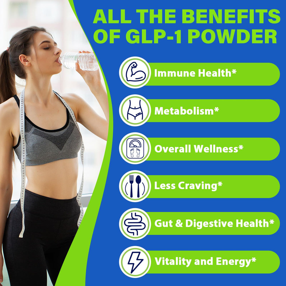 Nwiorte GLP-1 powder on yogurt with fruit for a gut-friendly snack