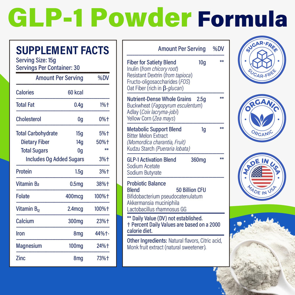 Nwiorte GLP-1 powder dissolving in water for convenient daily use