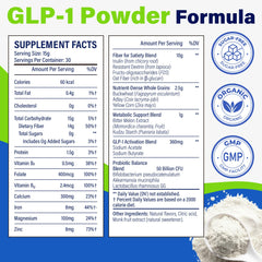 Nwiorte GLP-1 powder glass demonstrates easy mixing for a quick energy lift.