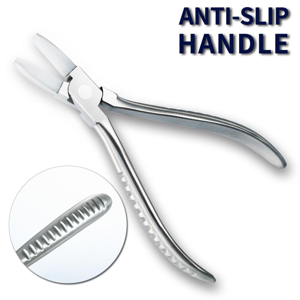 Compact eyeglass repair kit with nylon jaw plier