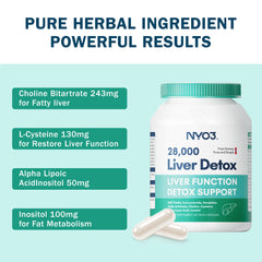 Herbal blend including choline, cysteine and inositol