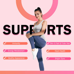 Healthy, active woman lifestyle emphasizing hair, skin and nails