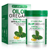 Bottle of O NATURE ZIRAN Oil of Oregano Softgels with Black Seed