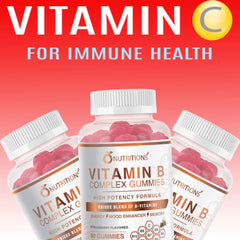 Nutrition facts mock-up for Vitamin B Complex Gummies