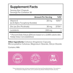 Cruelty-free seal on FLO Acne packaging