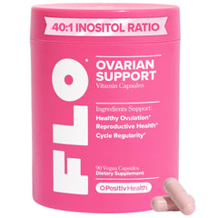 Front view of O Positiv FLO Ovarian Health Support bottle