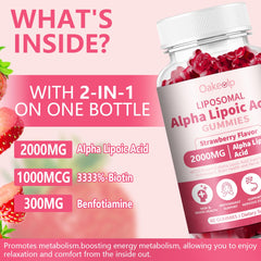 Close-up of strawberry-flavored gummies