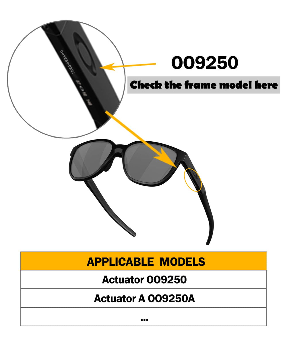 Easy installation of thicker nose pads on Oakley Actuator frame