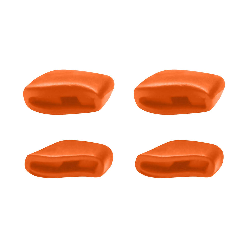 Orange silicone rubber earsocks and nose pads for Oakley Fast Jacket OO9162