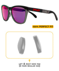 Two pairs of grey Regular Size nose pads for Oakley Frogskins