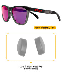 Thicker silicone nose pads for Oakley Frogskins range grey