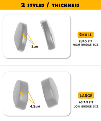 Easy installation of silicone nose pads on Oakley frames