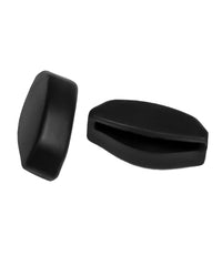 Black thick silicone anti-slip nose pads for Oakley Frogskins OO9284 – front view