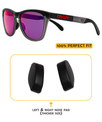 Thicker silicone nose pads for Oakley Frogskins OO9284A Asian Fit – close-up