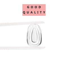 Nose pad with deep groove for secure fit