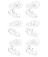 Six pairs of silicone clear nose pads for Oakley Socket 5.0/5.5 frames