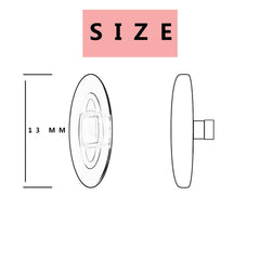 Nose pad inserted into Oakley pad carrier socket (SNAP IN).