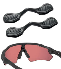 Two black replacement nose pads for Oakley Radar EV Path sunglasses