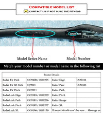 Packaging image: two-piece black nose pad set for Oakley frames