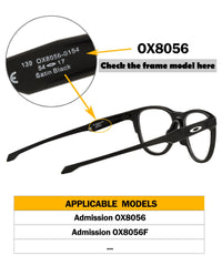 Easy installation of silicone nose pads on Oakley Admission OX8056/OX8056F