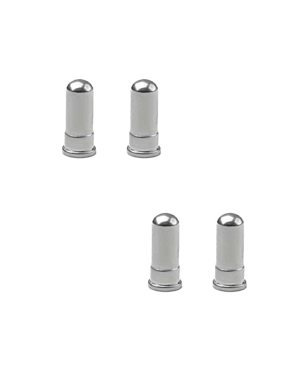 Two pairs of silver nose bridge pin rivets for Oakley X Metal frames