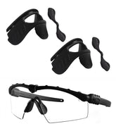 Two-piece nose pad replacement for Oakley Si M Frame 2.0/3.0 in black