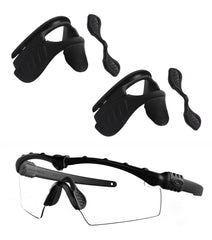 Two-piece nose pad replacement for Oakley Si M Frame 2.0/3.0 in black