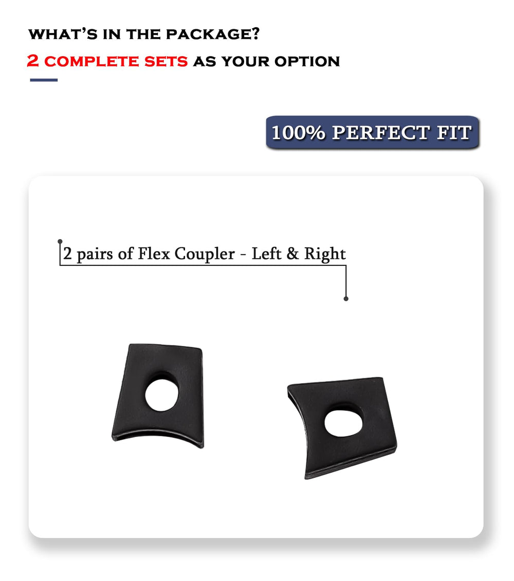 Flex nose bridge coupler for Oakley X Squared OO6011 frames (black)