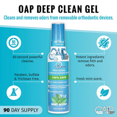 OAP Cleaner bottle beside its packaging box