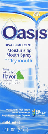 Oasis Dry Mouth Spray 1 oz bottle in six-pack