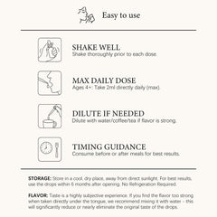 Person using drops with water for daily use