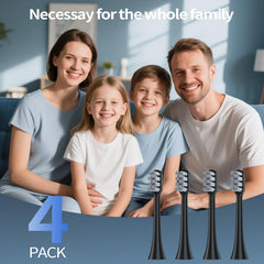 OasiSmile black replacement brush heads for WL-T1006 model